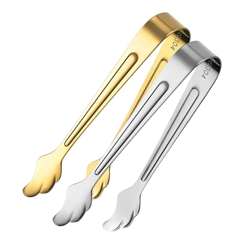 Stainless Steel Mini Serving Tongs for Sugar Ice & Appetizers