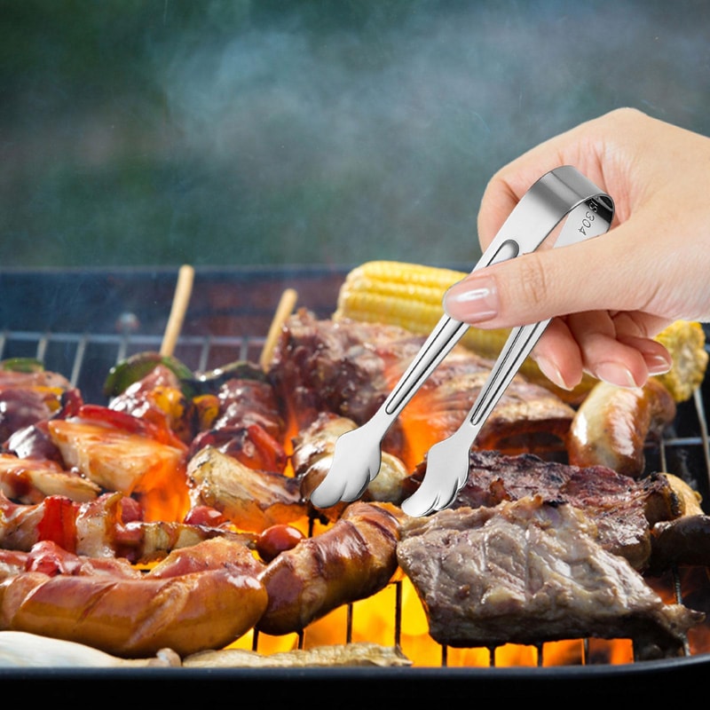 Stainless Steel Mini Serving Tongs for Sugar Ice & Appetizers