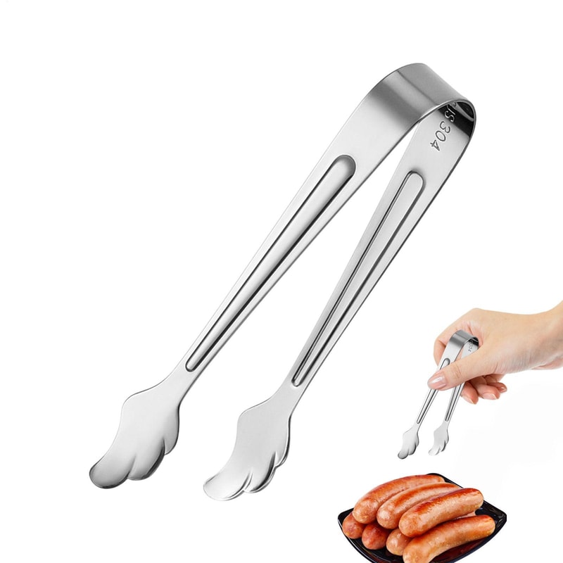 Stainless Steel Mini Serving Tongs for Sugar Ice & Appetizers