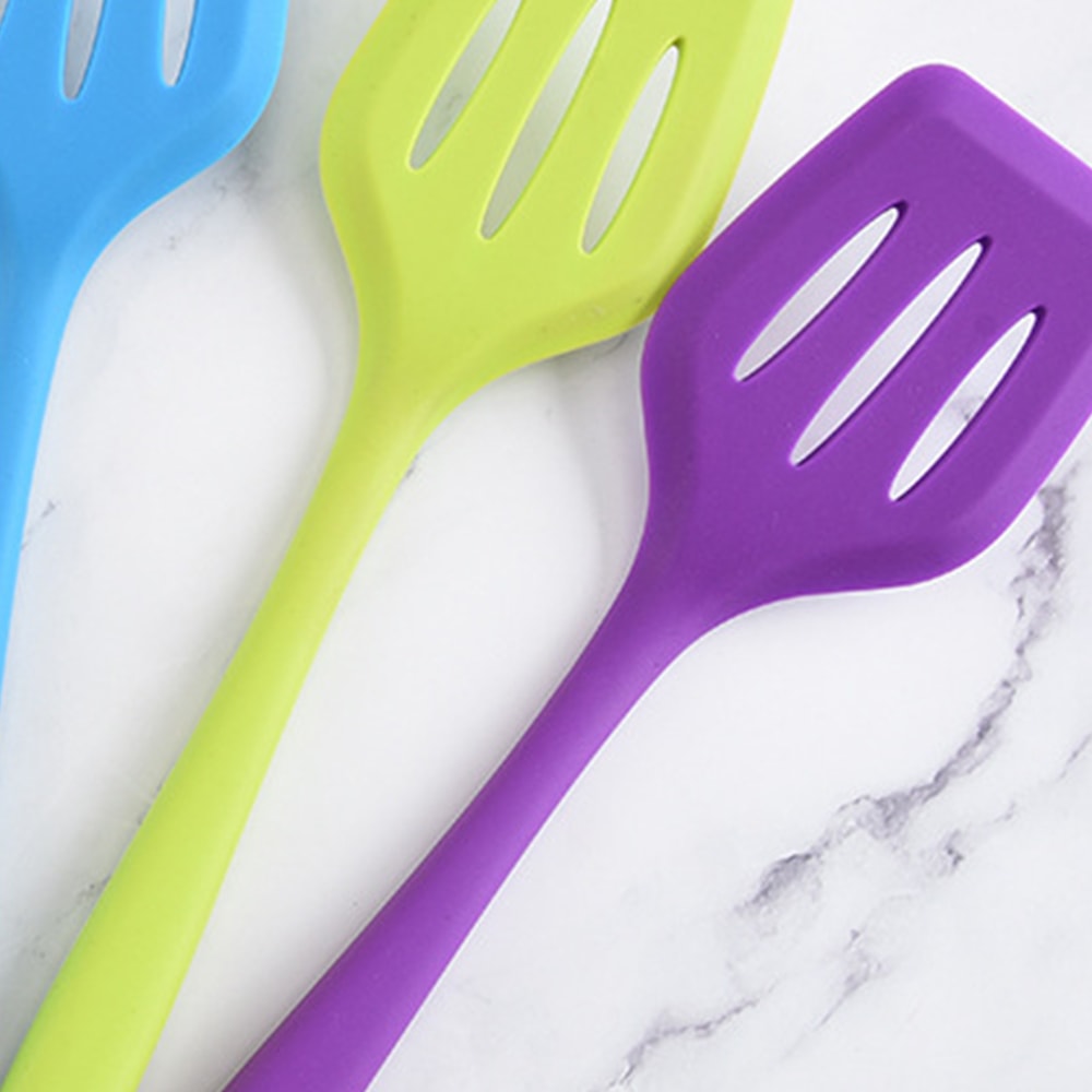 Heat Resistant Silicone Spatula Turner for Pancakes, Steak and Nonstick Cooking