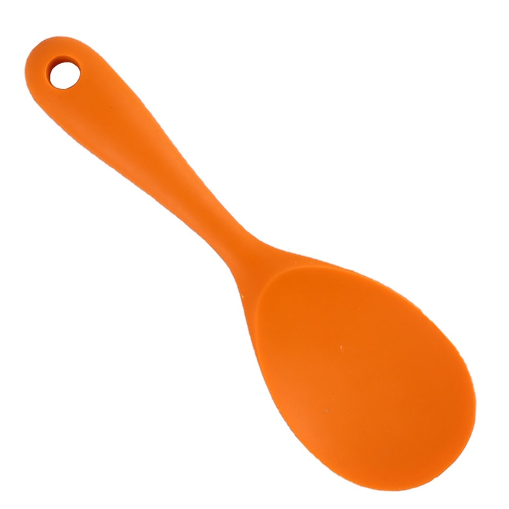 Heat Resistant Silicone Cooking Spoon For Nonstick Cookware And Rice Serving 8