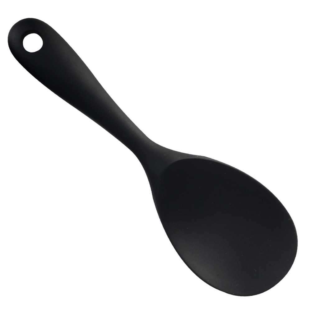 Heat Resistant Silicone Cooking Spoon For Nonstick Cookware And Rice Serving 10