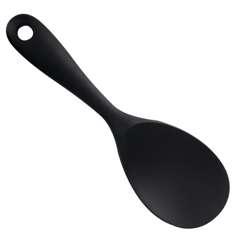 Heat Resistant Silicone Cooking Spoon For Nonstick Cookware And Rice Serving 10