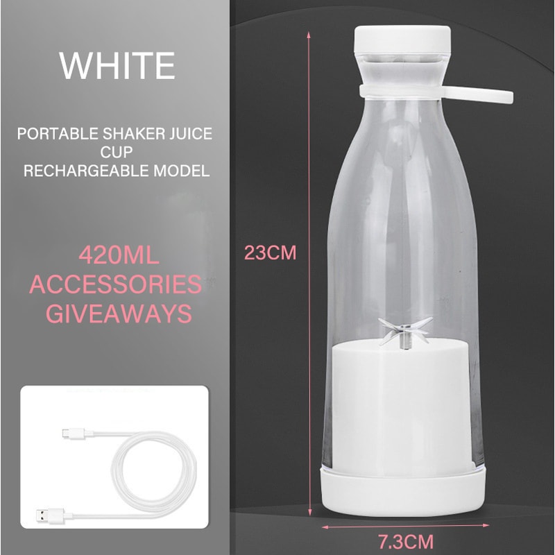 FreshBlend Portable Blender Bottle USB Rechargeable Personal Smoothie Blender