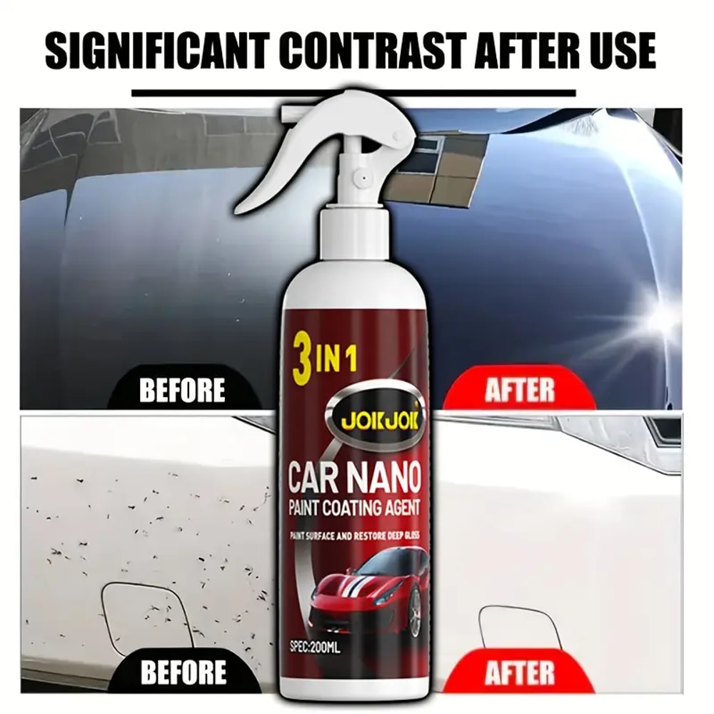 Ceramic Coating Spray for Cars Hydrophobic Paint and Trim Restorer