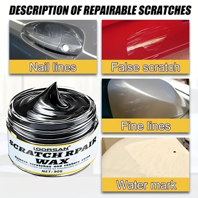 Car Scratch Remover Wax For Paint And Plastic Trim 2