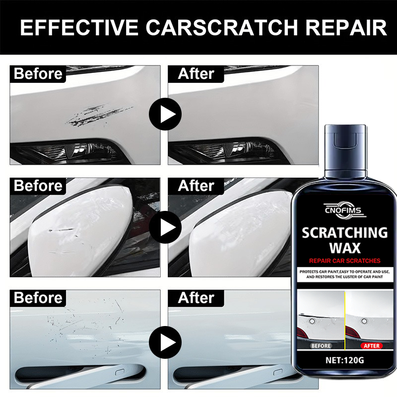 Nano Car Scratch Remover Wax for Light Scratches Swirls and Paint Shine Protection