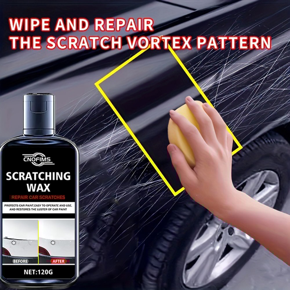 Nano Car Scratch Remover Wax for Light Scratches Swirls and Paint Shine Protection