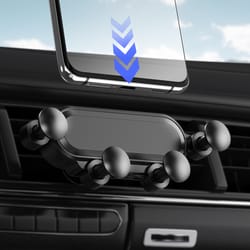 gravity car phone holder air vent mount for mobile phones and gps devices