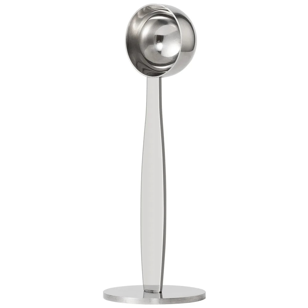 Coffee Scoop Stainless Steel Measuring Spoon with Pressed Bottom for Coffee Grinding & Pressing