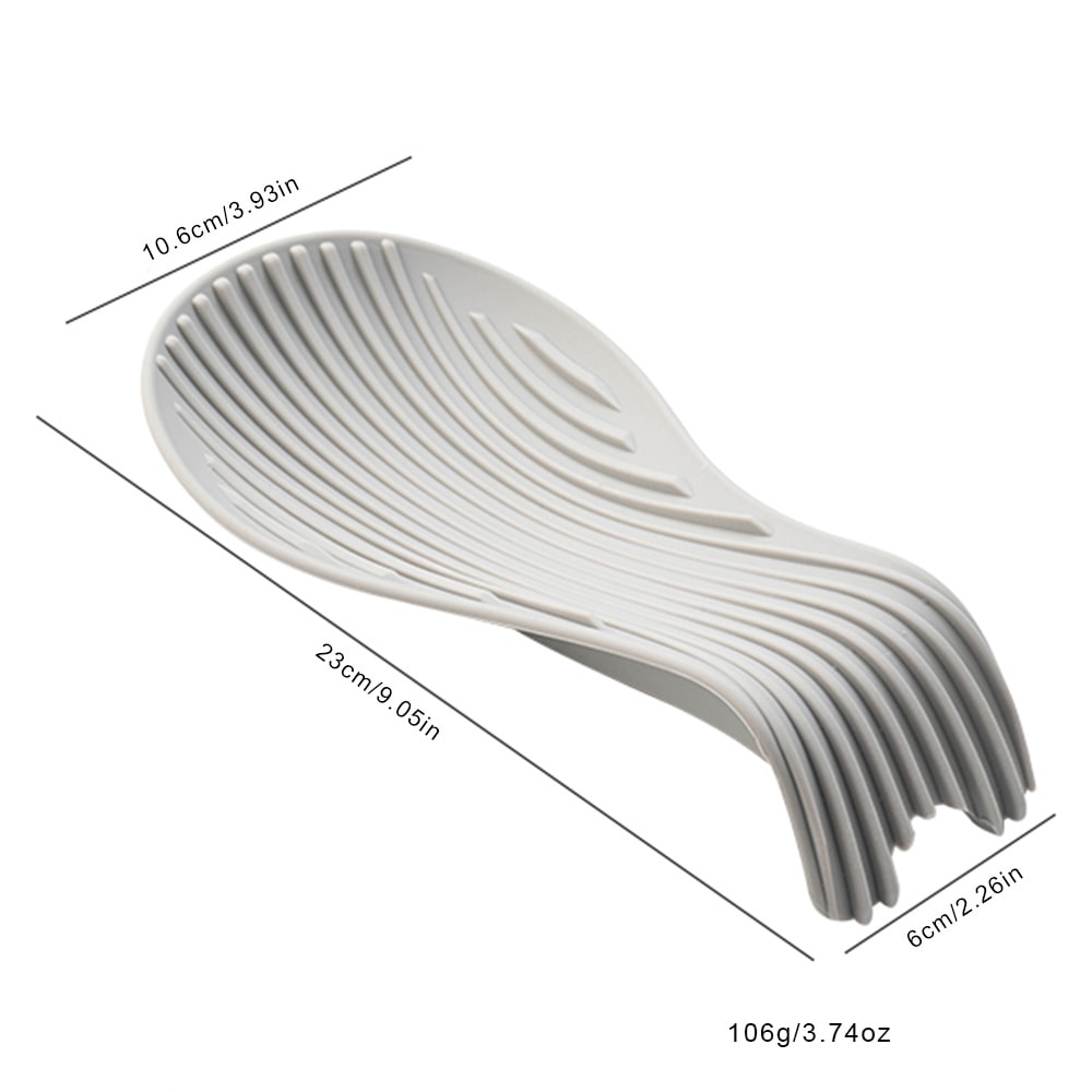 Silicone Heat Resistant Spoon Holder Placemat Non Slip Insulated Cutlery Rest For Kitchen 1