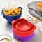 Microwave Popcorn Bowl Silicone DIY Popcorn Maker With Lid Fruit Dish Chips Bucket High Quality Kit 0