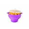 Microwave Popcorn Bowl Silicone DIY Popcorn Maker With Lid Fruit Dish Chips Bucket High Quality Kit 5