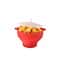 Microwave Popcorn Bowl Silicone DIY Popcorn Maker With Lid Fruit Dish Chips Bucket High Quality Kit 7