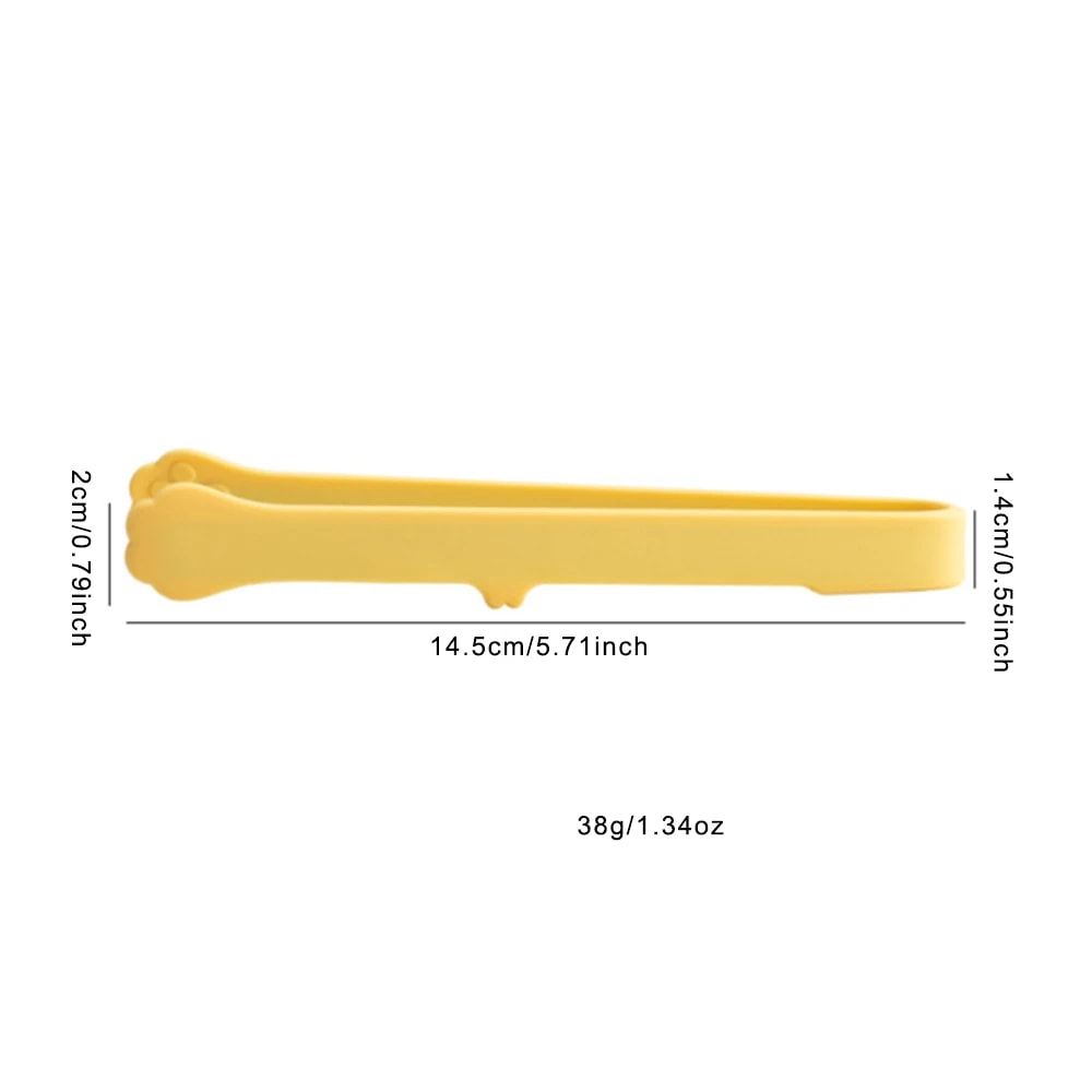 1Pc Creative Silicone Mini Snack Non-Stick Food Tongs Non-slip Heat Resistant BBQ Bread Ice Cube Clip Kitchen Accessories