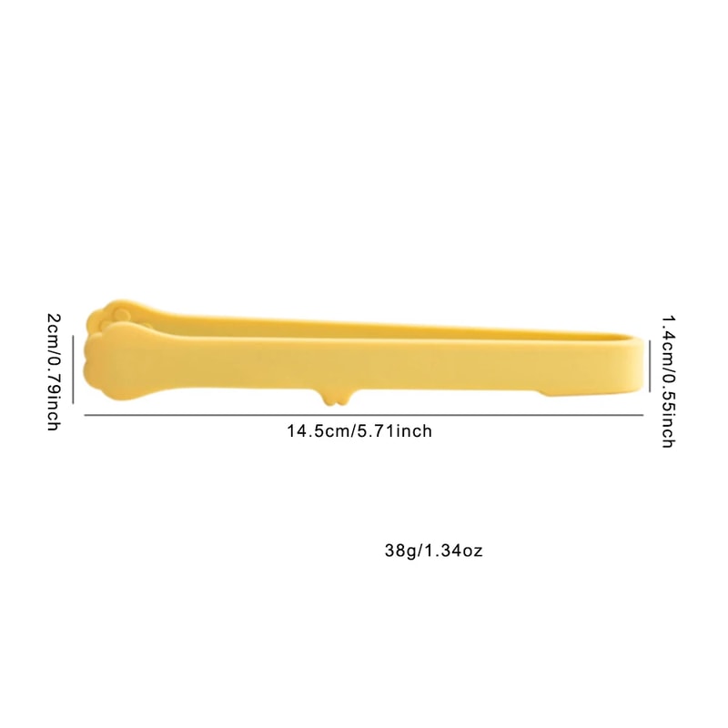 1Pc Creative Silicone Mini Snack Non-Stick Food Tongs Non-slip Heat Resistant BBQ Bread Ice Cube Clip Kitchen Accessories