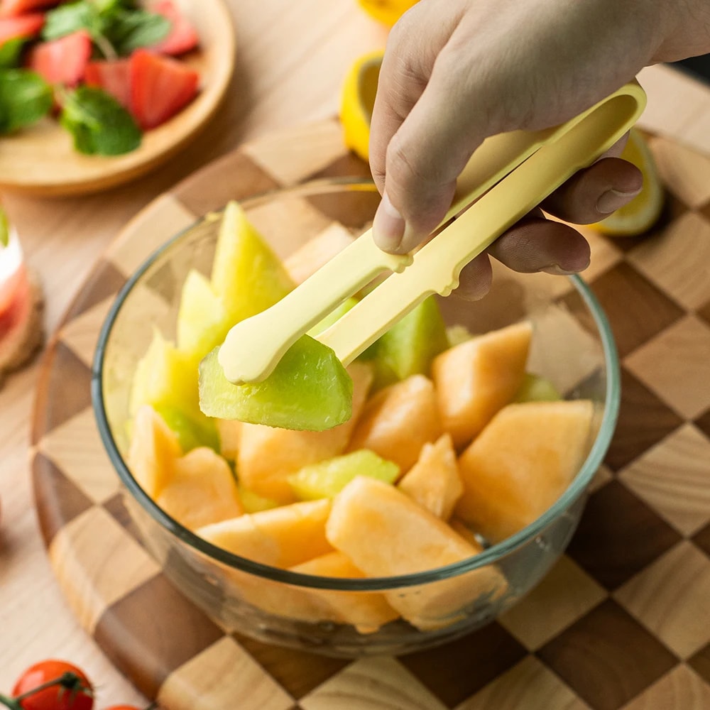 1Pc Creative Silicone Mini Snack Non-Stick Food Tongs Non-slip Heat Resistant BBQ Bread Ice Cube Clip Kitchen Accessories