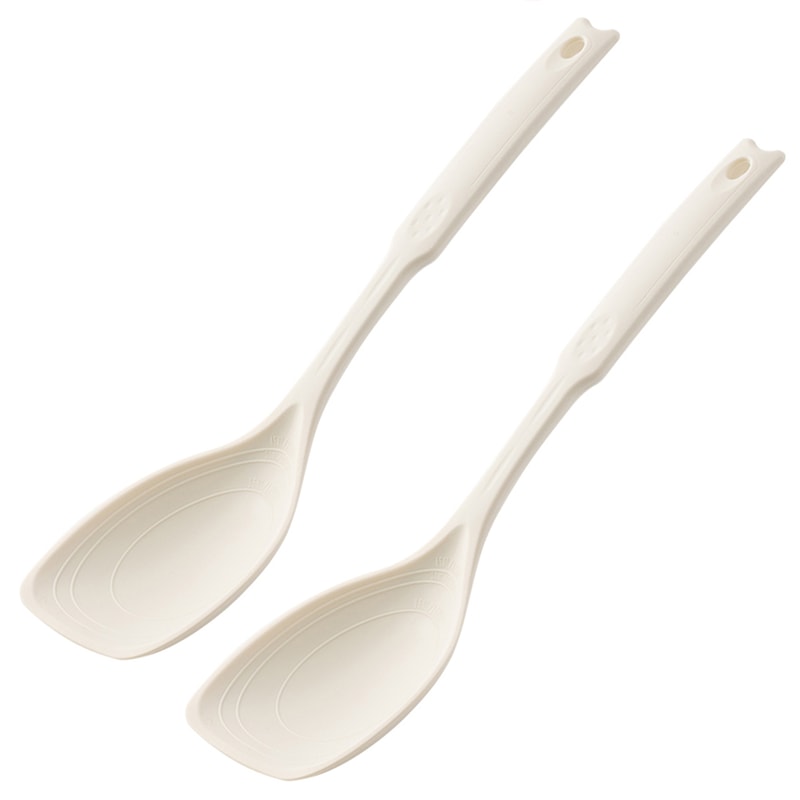 Silicone Mixing Spoon with Non Slip Round Handle Versatile Cooking Utensil for Stirring & Scooping