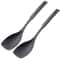 Silicone Mixing Spoon with Non Slip Round Handle Versatile Cooking Utensil for Stirring & Scooping