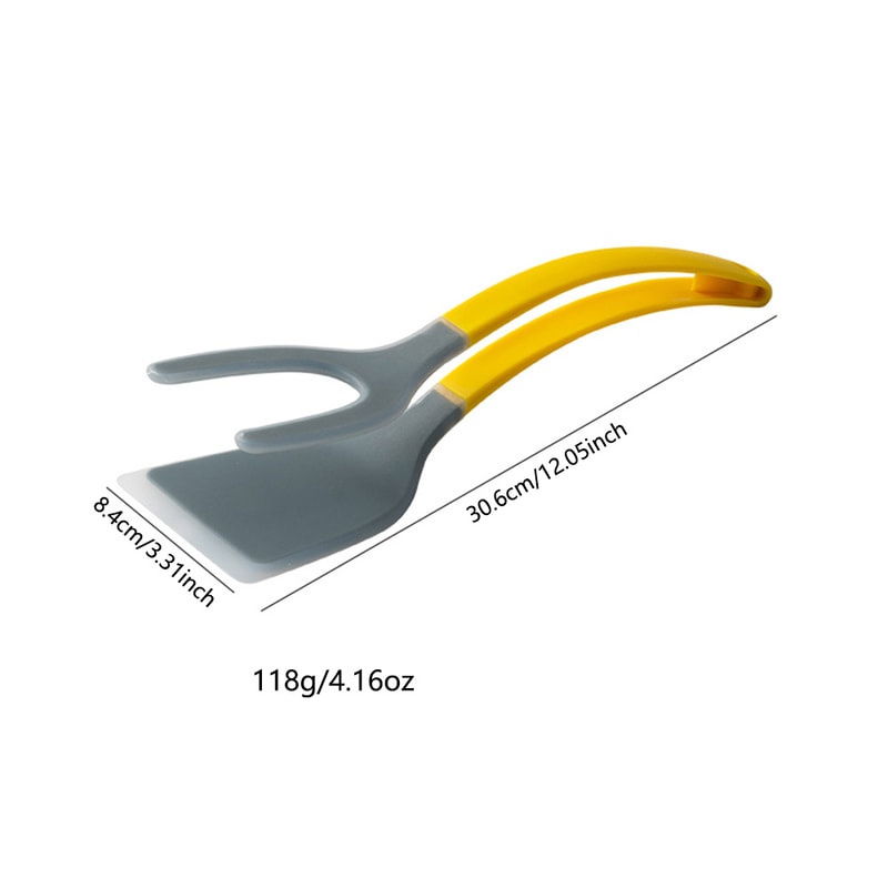 Grip Flip Non Stick Nylon Spatula Tongs Ideal for Pancakes Eggs Omelets Fish & French Toast