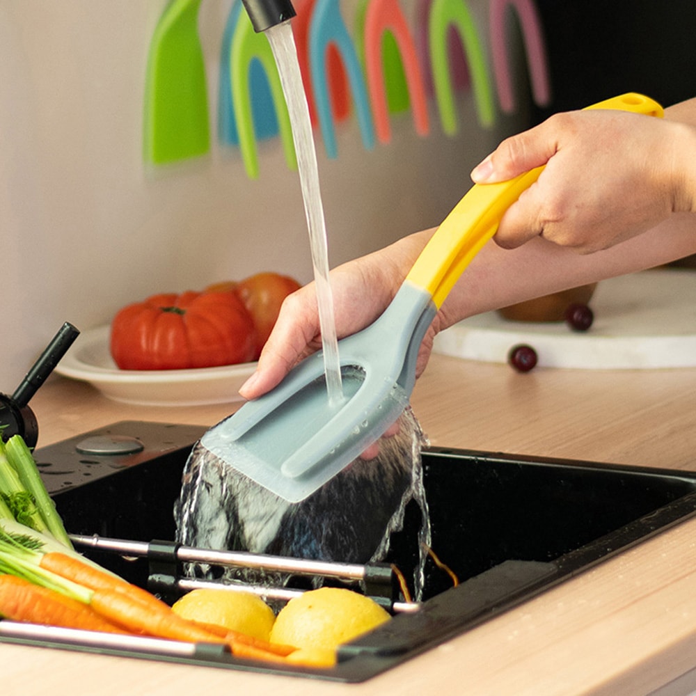 Grip Flip Non Stick Nylon Spatula Tongs Ideal for Pancakes Eggs Omelets Fish & French Toast