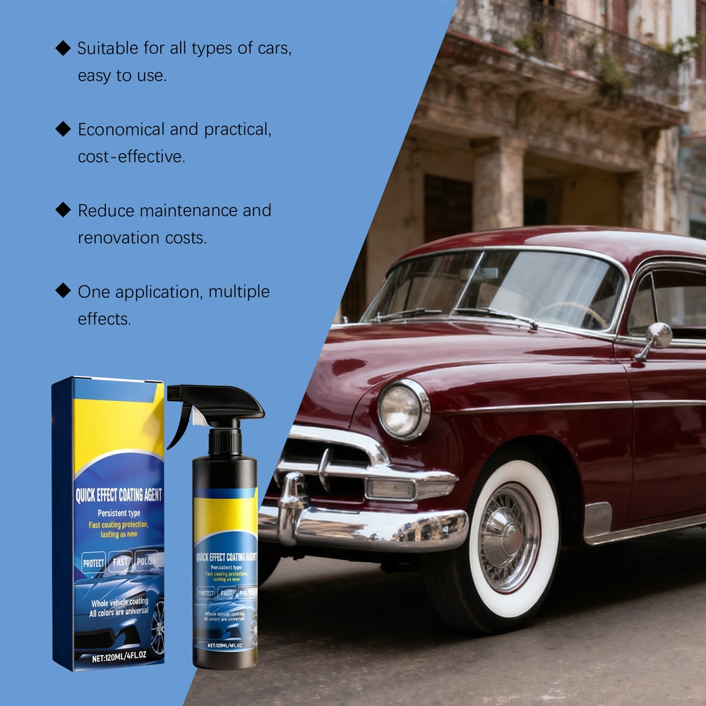 Hydrophobic Car Coating Maintenance Spray Quick Dry Water Repellent Car Polish