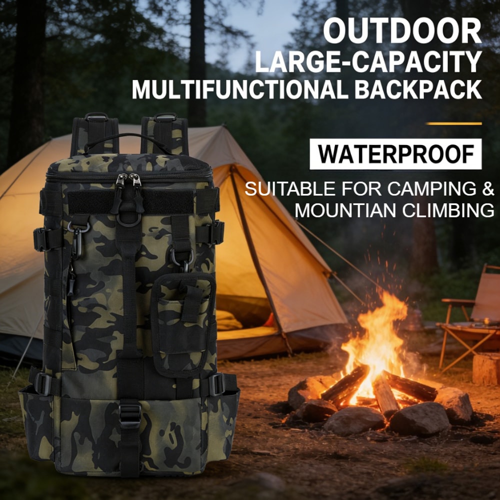 Tactical Military Camouflage Backpack Heavy Duty Outdoor Survival Gear