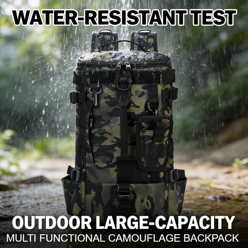 Tactical Military Camouflage Backpack Heavy Duty Outdoor Survival Gear