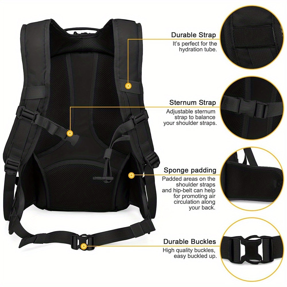 Tactical Molle Backpack Heavy Duty Military Rucksack For Hiking EDC 2