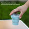 Collapsible Travel Cup With Lid Portable Silicone Folding Cup For Camping Coffee And Daily Travel 4