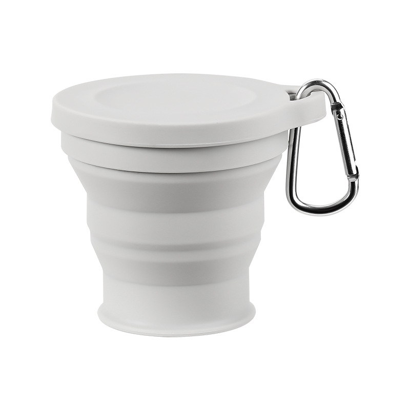 Collapsible Travel Cup With Lid Portable Silicone Folding Cup For Camping Coffee And Daily Travel 5