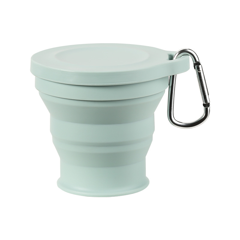 Collapsible Travel Cup With Lid Portable Silicone Folding Cup For Camping Coffee And Daily Travel 7