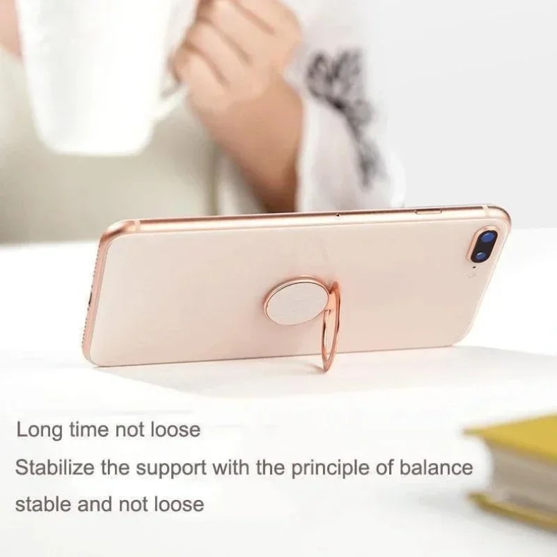 Magnetic Phone Ring Holder Stand For Car Rotating Metal Grip 4