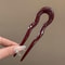 Elegant Tortoiseshell U Shaped Hair Fork French Hair Pin for Chic Buns and Twists