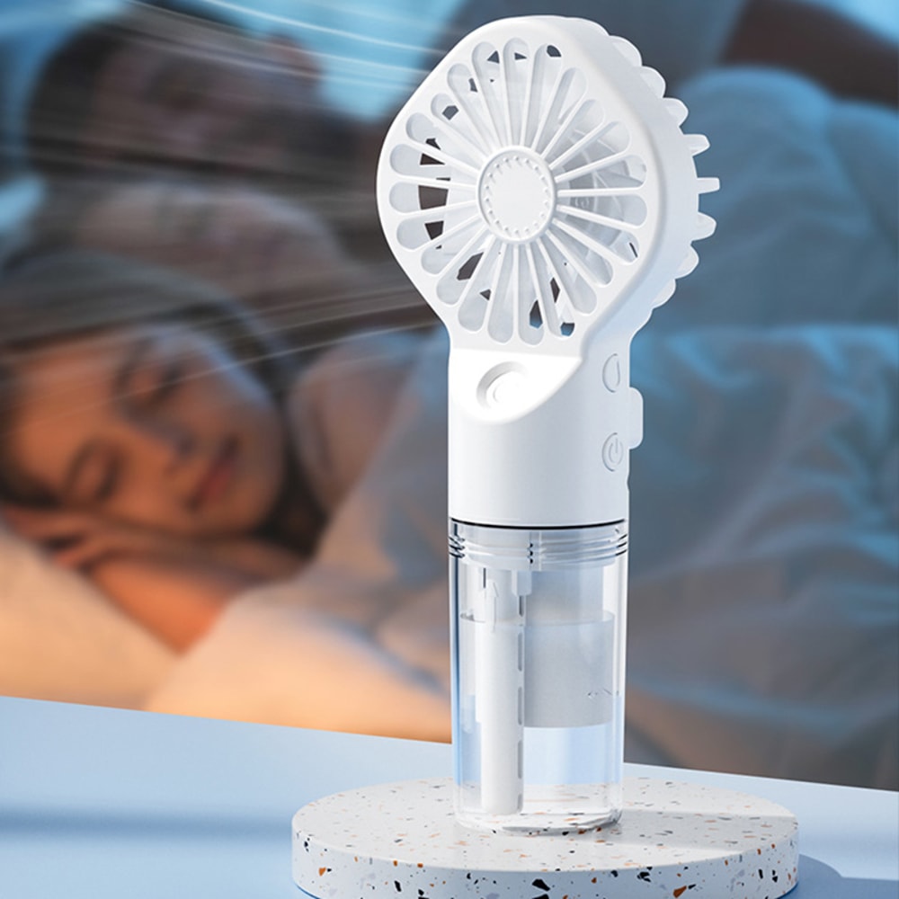 Portable Handheld Misting Fan Rechargeable Personal Cooling Fan