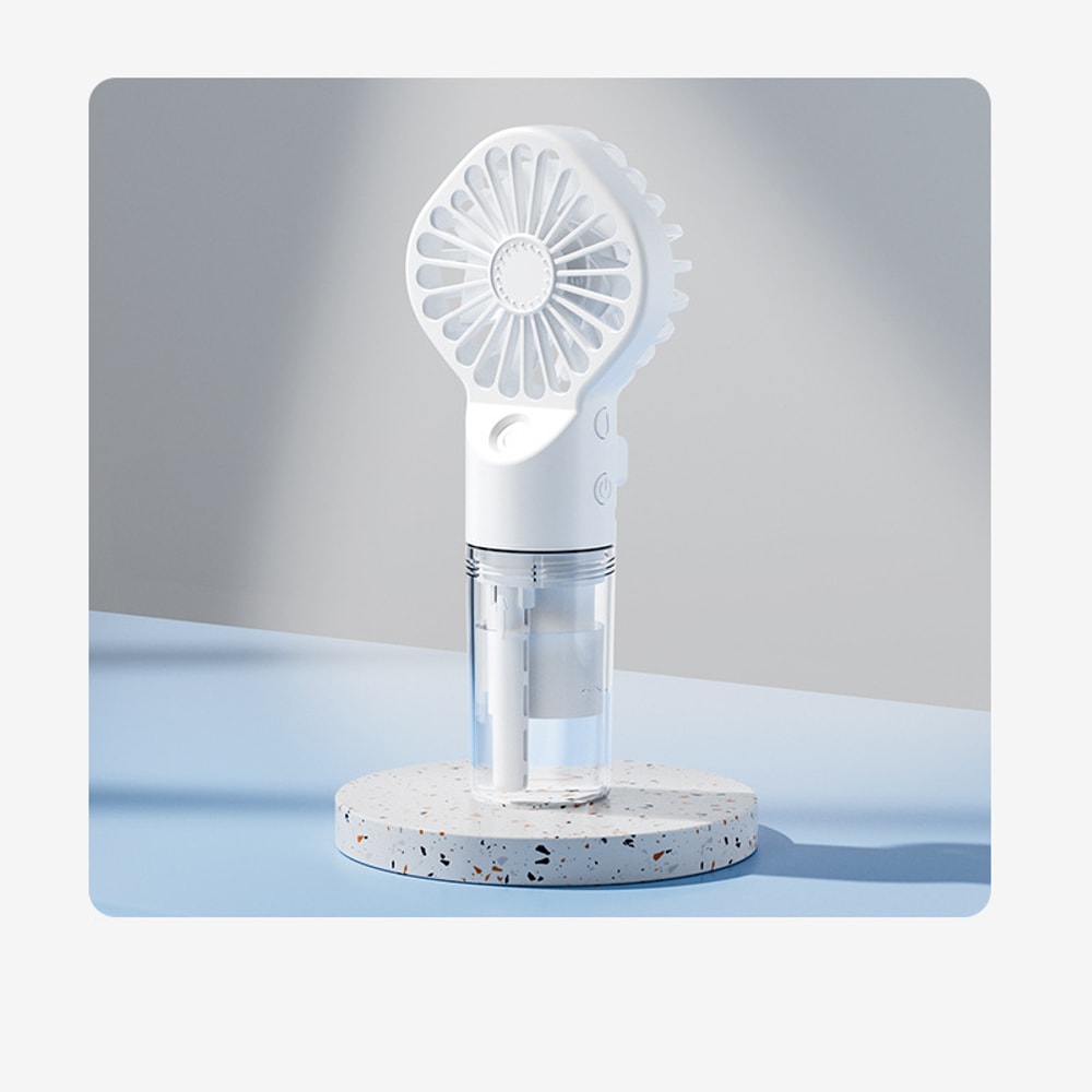 Portable Handheld Misting Fan Rechargeable Personal Cooling Fan