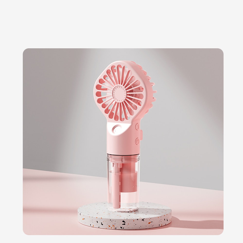 Portable Handheld Misting Fan Rechargeable Personal Cooling Fan