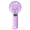 Portable Handheld Fan with LED Display Rechargeable Mini Desk Travel Fan