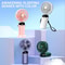 Portable Handheld Fan with Phone Holder USB Rechargeable Foldable Neck Fan with Display