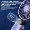 Portable Handheld Fan with Phone Holder USB Rechargeable Foldable Neck Fan with Display