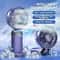 Portable Handheld Fan with Phone Holder USB Rechargeable Foldable Neck Fan with Display