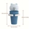 Cute Self Adhesive Toothbrush Holder Wall Mounted Bathroom Organizer Cup 3