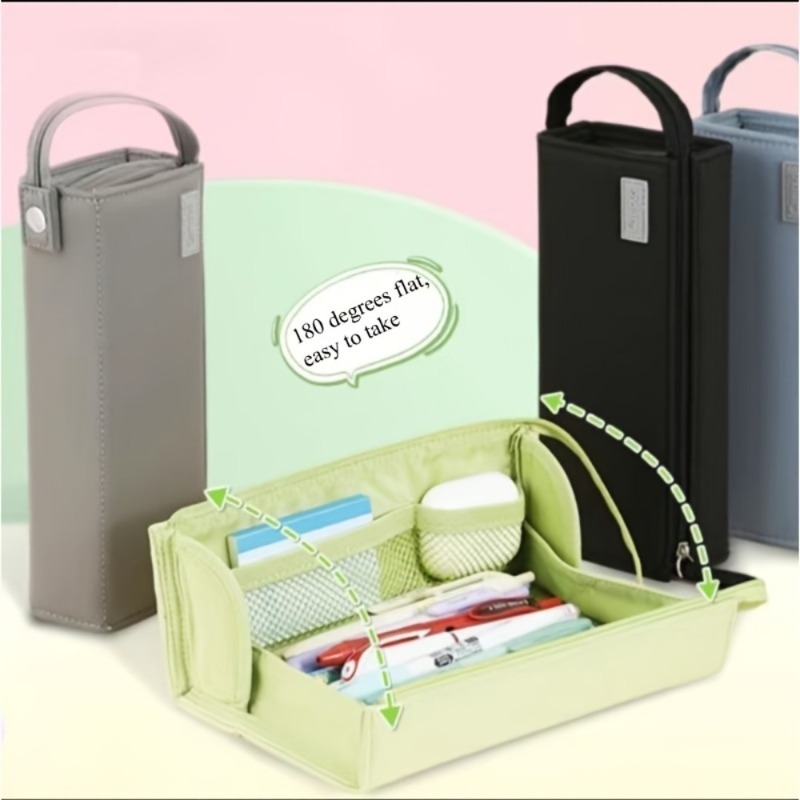 Large Capacity Hard Shell Pencil Case Organizer For School And Travel 1