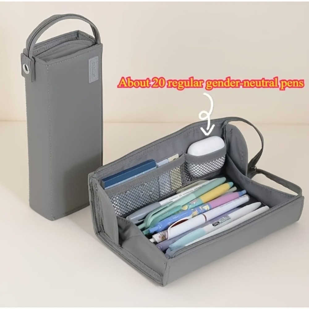 Large Capacity Hard Shell Pencil Case Organizer For School And Travel 2
