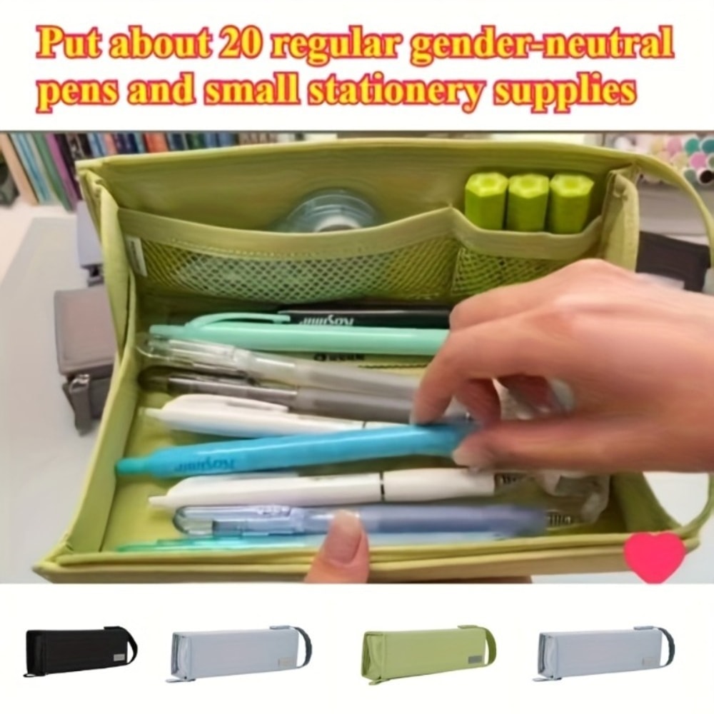 Large Capacity Hard Shell Pencil Case Organizer For School And Travel 4