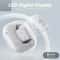 CrystalView Transparent Wireless Earbuds with LED Display and HiFi Stereo Sound