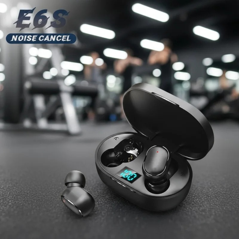 Wireless Earbuds With Noise Canceling Waterproof Fit And LED Display Charging Case 1
