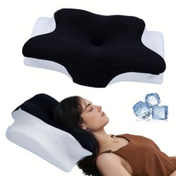 memory cotton butterfly shaped cervical pillow for neck support slow rebound