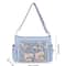Bag Transparent Pin Display Crossbody Messenger Bag