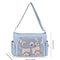 Bag Transparent Pin Display Crossbody Messenger Bag